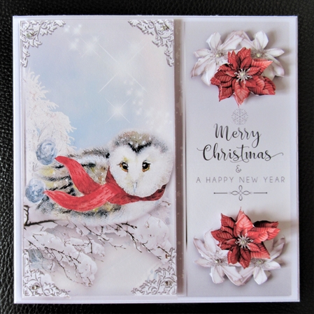 Cute owl snow scene by Davina Rundle