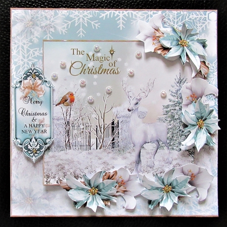 Festive Deer Mini Page Kit   by Davina Rundle