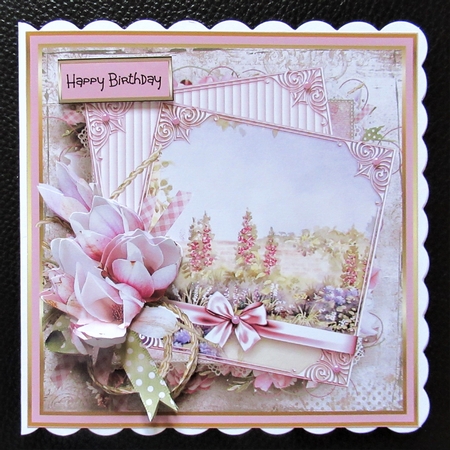 English garden 6x6 card by Davina Rundle