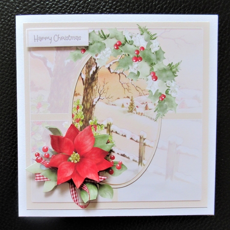 Winter scene 6x6 card by Davina Rundle