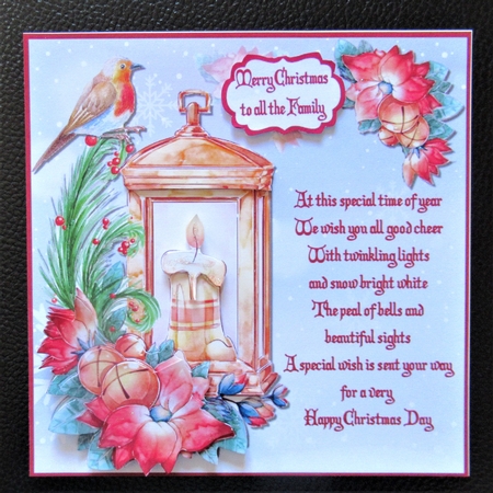 A Christmas Candle and Robin by Davina Rundle