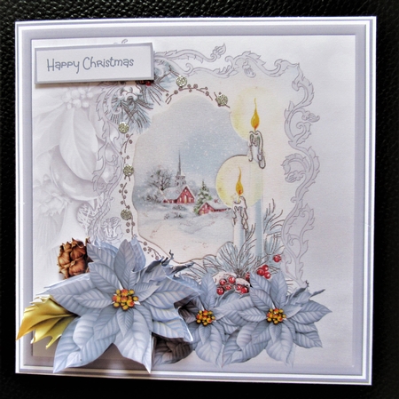 Church in the distance 6x6 card by Davina Rundle