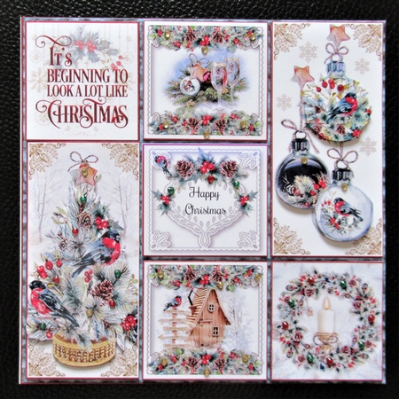Rustic Christmas Collage Mini Page Kit    by Davina Rundle