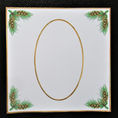 7.5 x 7.5 inch Christmas Insert Blank by Davina Rundle