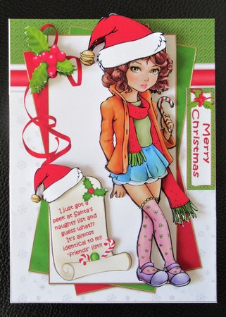 Teen diva looked at Santas list mini kit by Davina Rundle