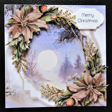 Double Mat - Big Winter Moon by Davina Rundle