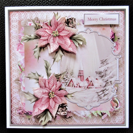 Silent night 6x6 card by Davina Rundle