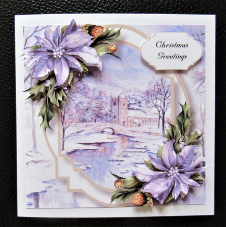 Double Mat - Winter Church by Davina Rundle
