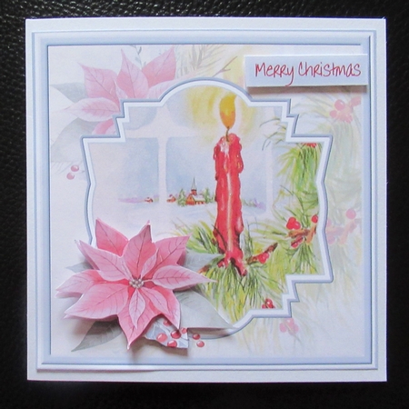 Candles in the window 6x6 card by Davina Rundle