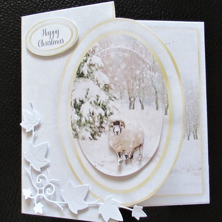 Winter Half Front Card 8 by Davina Rundle