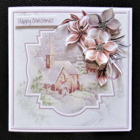 Church at Christmas 6x6 card by Davina Rundle