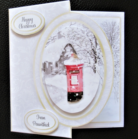 Winter Half Front Card 12 by Davina Rundle