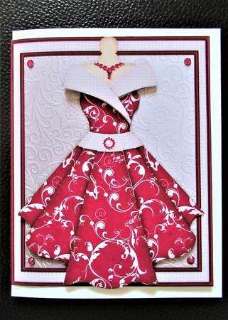 Womens Dress 08 - Decoupage Card Kit by Davina Rundle