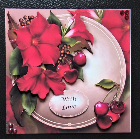 Luscious Cherries & Crimson Mandevilla by Davina Rundle