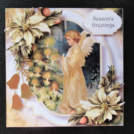 Vintage Christmas Double Mat 1 by Davina Rundle