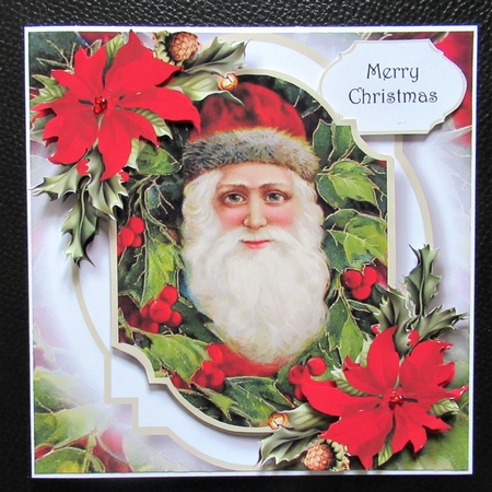 Vintage Christmas Double Mat 7 by Davina Rundle