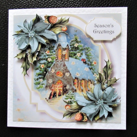 Vintage Christmas Double Mat 8 by Davina Rundle