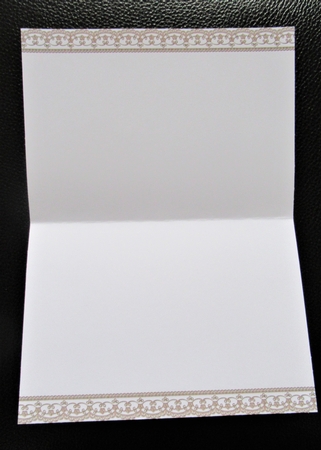Double lace edge insert or card blank by Davina Rundle