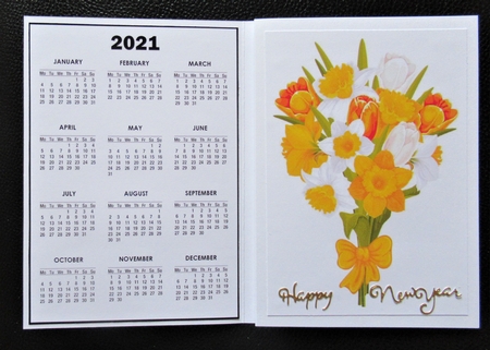 2021 Calendar Daffs & Tulips by Davina Rundle