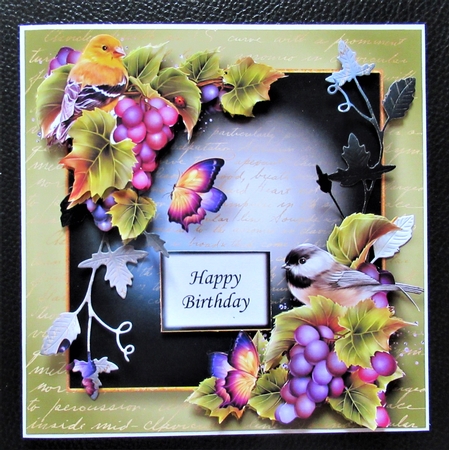 Gorgeous Grapes & Beautiful birds by Davina Rundle