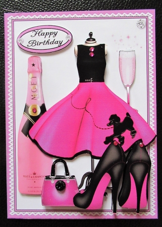 In the pink birthday wishes 18th/21st mini kit by Davina Rundle