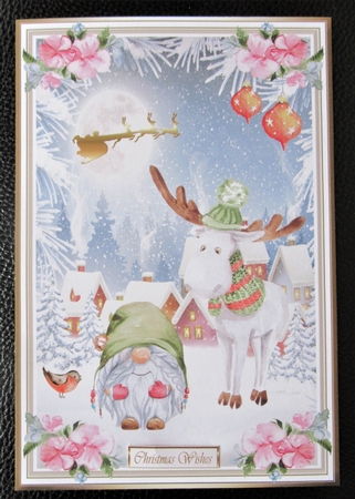 Christmas Gnomes Decoupage Topper 1 by Davina Rundle