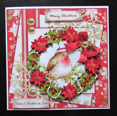 Cute Robin  santa hat Mini Kit by Davina Rundle