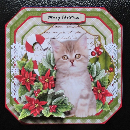 Cute mERRY Christmas Kitten Mini Kit by Davina Rundle