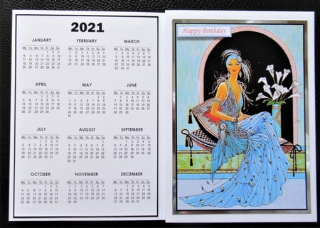 2021 Calendar Lovely with Lilies by Davina Rundle