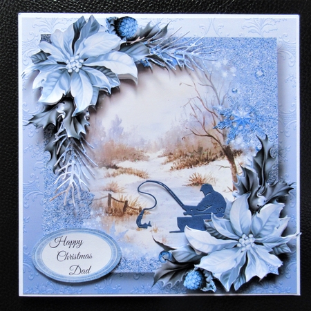 Snow Frame Christmas - Frozen Stream by Davina Rundle