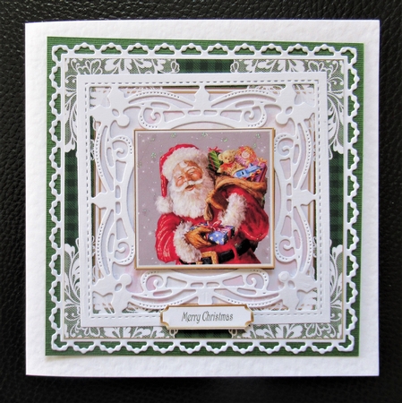 Christmas Santa is on his way Topper 2 by Davina Rundle