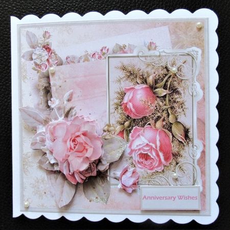 Vintage pink rose 5x5x5x5 by Davina Rundle