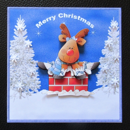 Rudolf the red-nose reindeer 5x5x5x5 by Davina Rundle