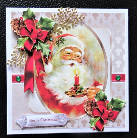 Father Christmas 6x6 card by Davina Rundle