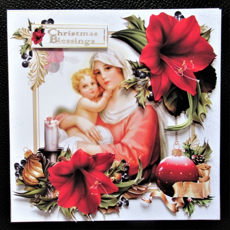 8x8 The Christmas candle with nativity scene mini kit by Davina Rundle