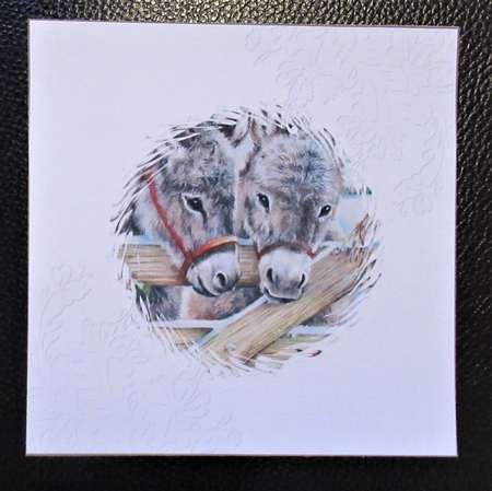 Christmas Donkey 7x7ins Insert 4 by Davina Rundle