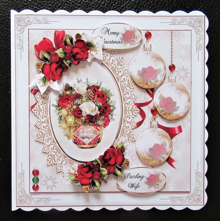  Christmas Roses Mini Page Kit by Davina Rundle