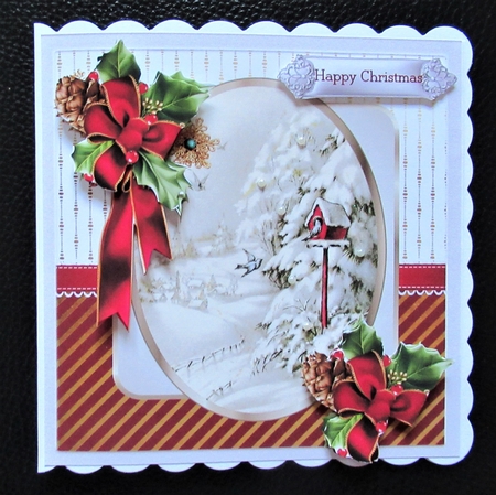 Flying to their home 6x6 card by Davina Rundle