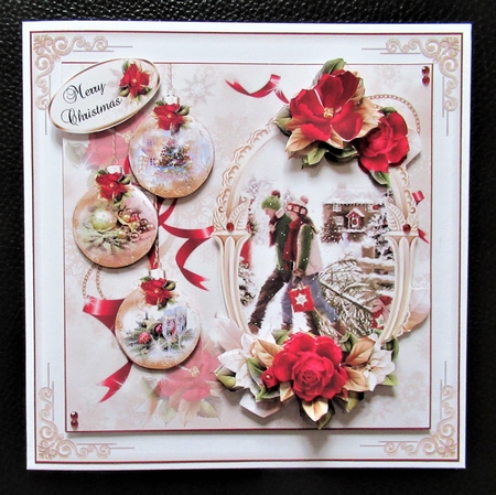 Floral Scenic Christmas 2 Mini Page Kit by Davina Rundle