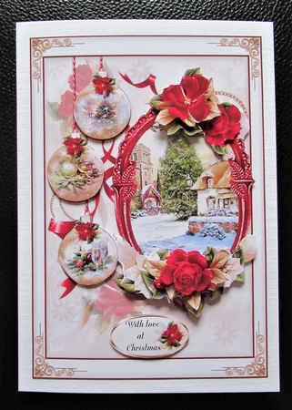 Floral Scenic Christmas A5 Mini Page Kit by Davina Rundle