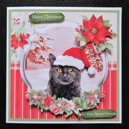 Purrfect Christmas Decoupage Mini Kit 4 by Davina Rundle