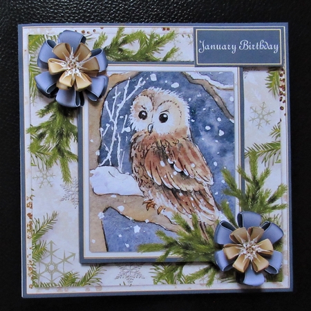 Owl In The Snow by Davina Rundle