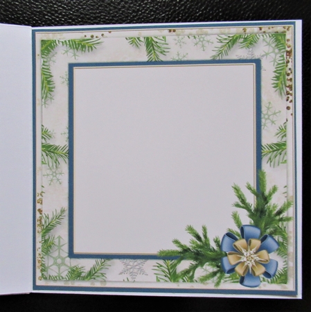 Green & Gold 8x8 Card Insert Panel by Davina Rundle