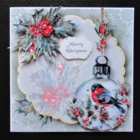 Gold foil Transparent Christmas - Bauble by Davina Rundle