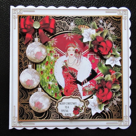 Art Deco Ornate 06 Christmas Mini Page Kit by Davina Rundle