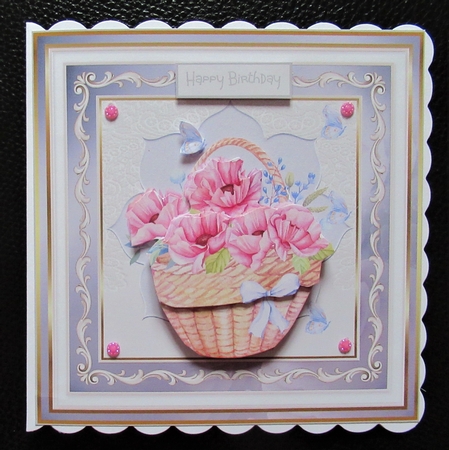 Basket of poppies 6x6 by Davina Rundle