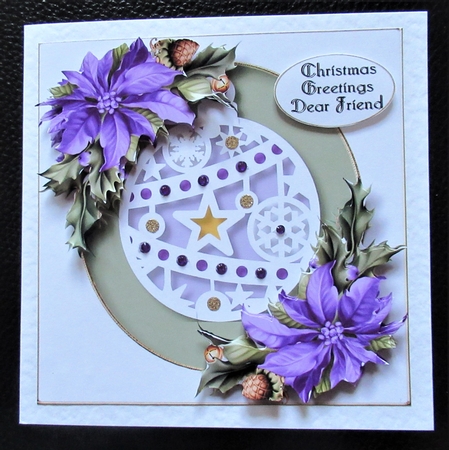 Faux Paper Cut Bauble 4 by Davina Rundle