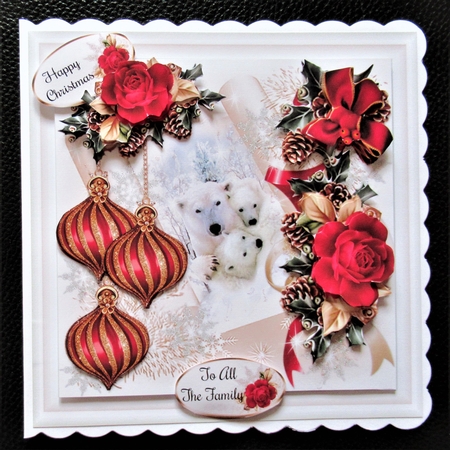 Polar Bears Winter Scene Mini Page Kit by Davina Rundle