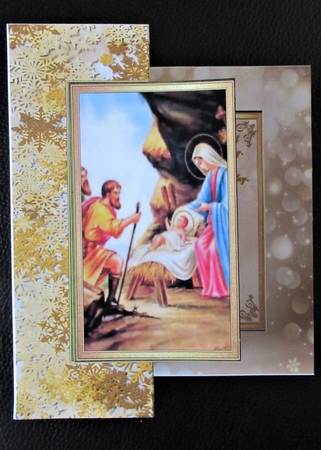7x5 Z fold card gold version 3 by Davina Rundle