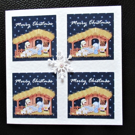 Away in a manger 4 quick cards  by Davina Rundle